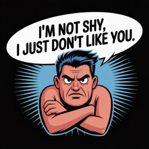 Unisex Graphic Tee - I'm Not Shy, I Just Don't Like You | Funny T-Shirt, Humor Apparel, Gift for Introverts, Casual Wear, Birthday Present
