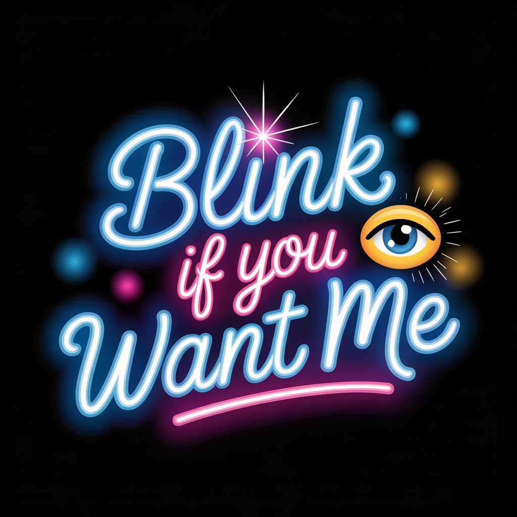 Fun Quirky Graphic Tee: Blink if You Want Me, Unisex Cotton Shirt, Cute Gift for Friends, Casual Wear, Perfect for Parties, Summer Style