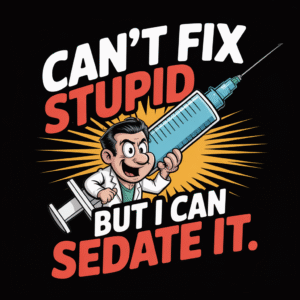 Can’t Fix Stupid But I Can Sedate It
